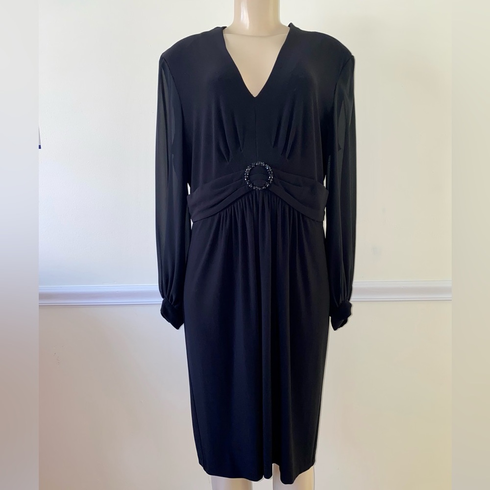 Alex Evenings Black Dress Size 18
